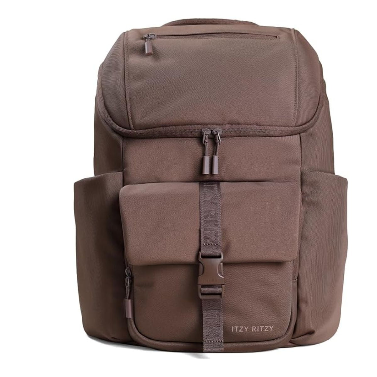 Itzy Ritzy Belong Bucket Backpack Diaper Bag - Mocha - Spacious and Functional Design
