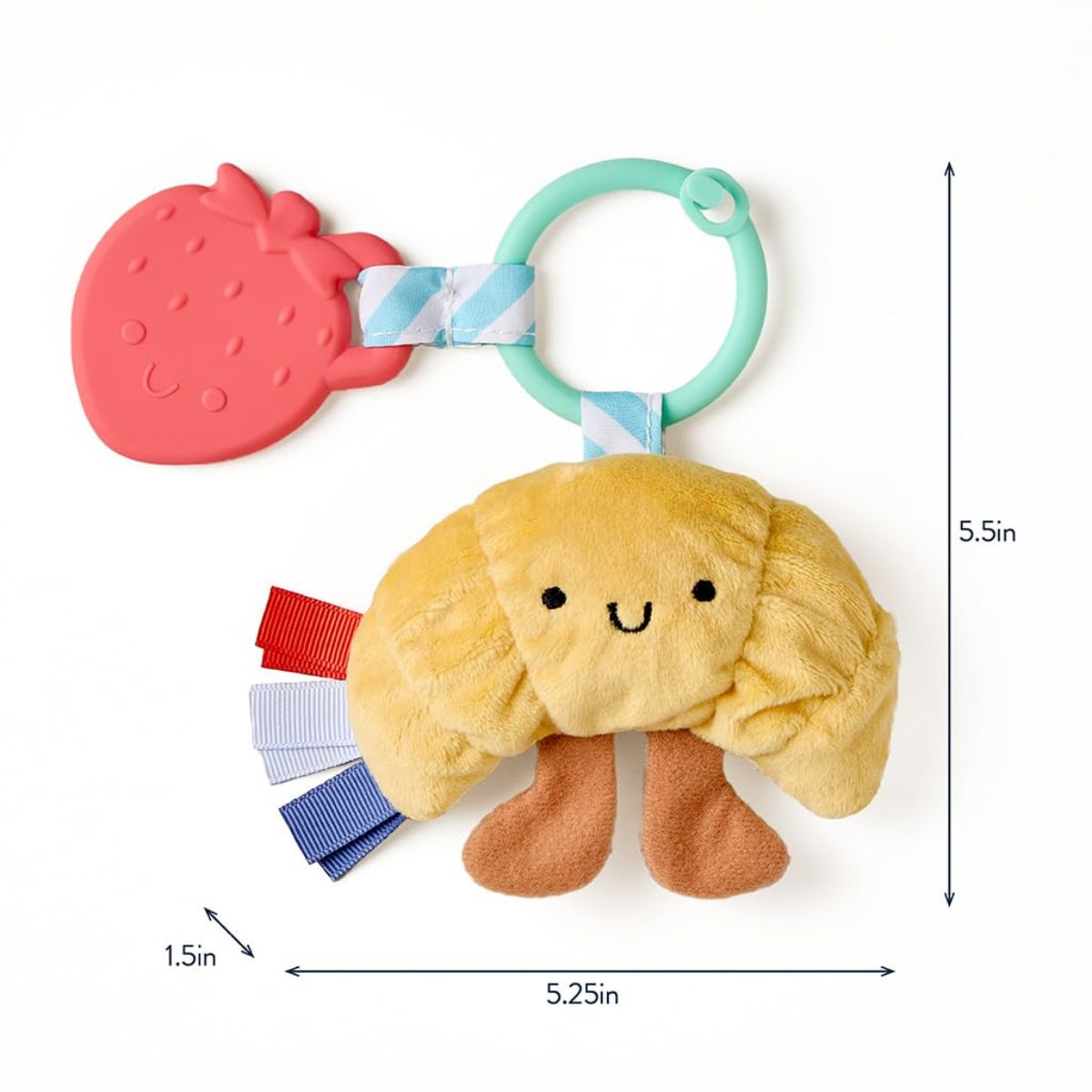 Itzy Ritzy Itzy Pal Infant Toy - Chloe the Croissant - Perfect for Everyday and On the Go